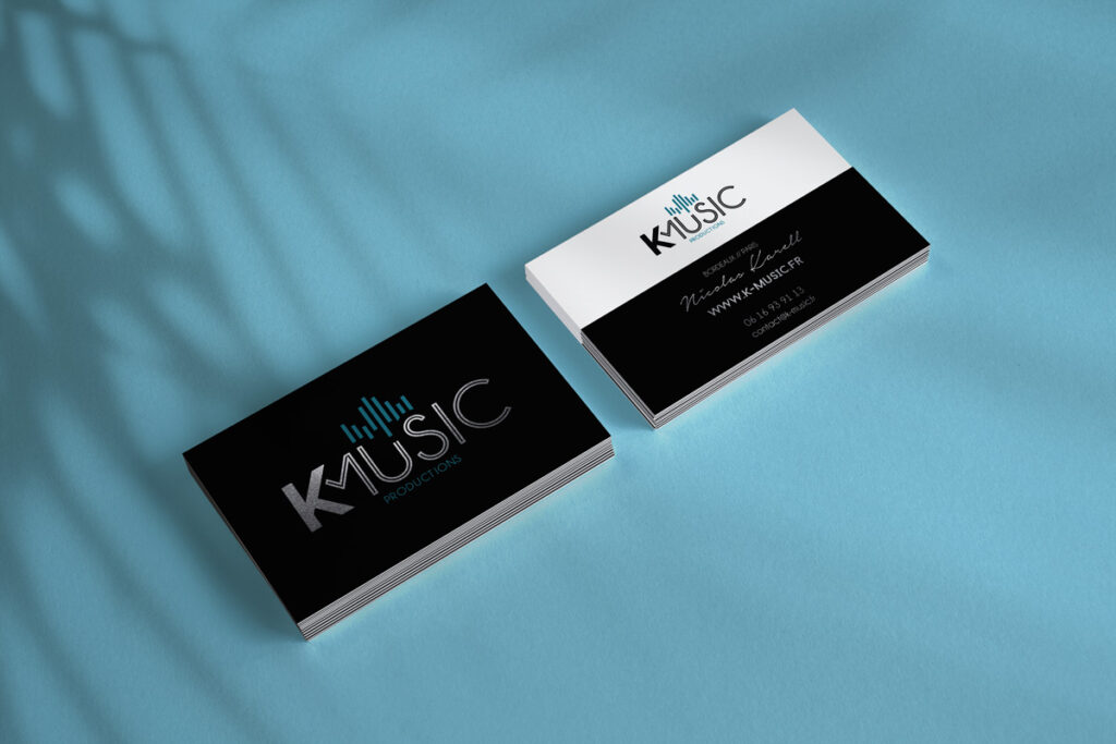 Création de cartes de visite pour K-Music Productions